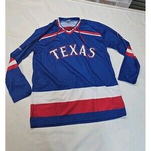 TEXAS RANGERS HOCKEY STYLE Giveaway JERSEY Globe Life SIZE M